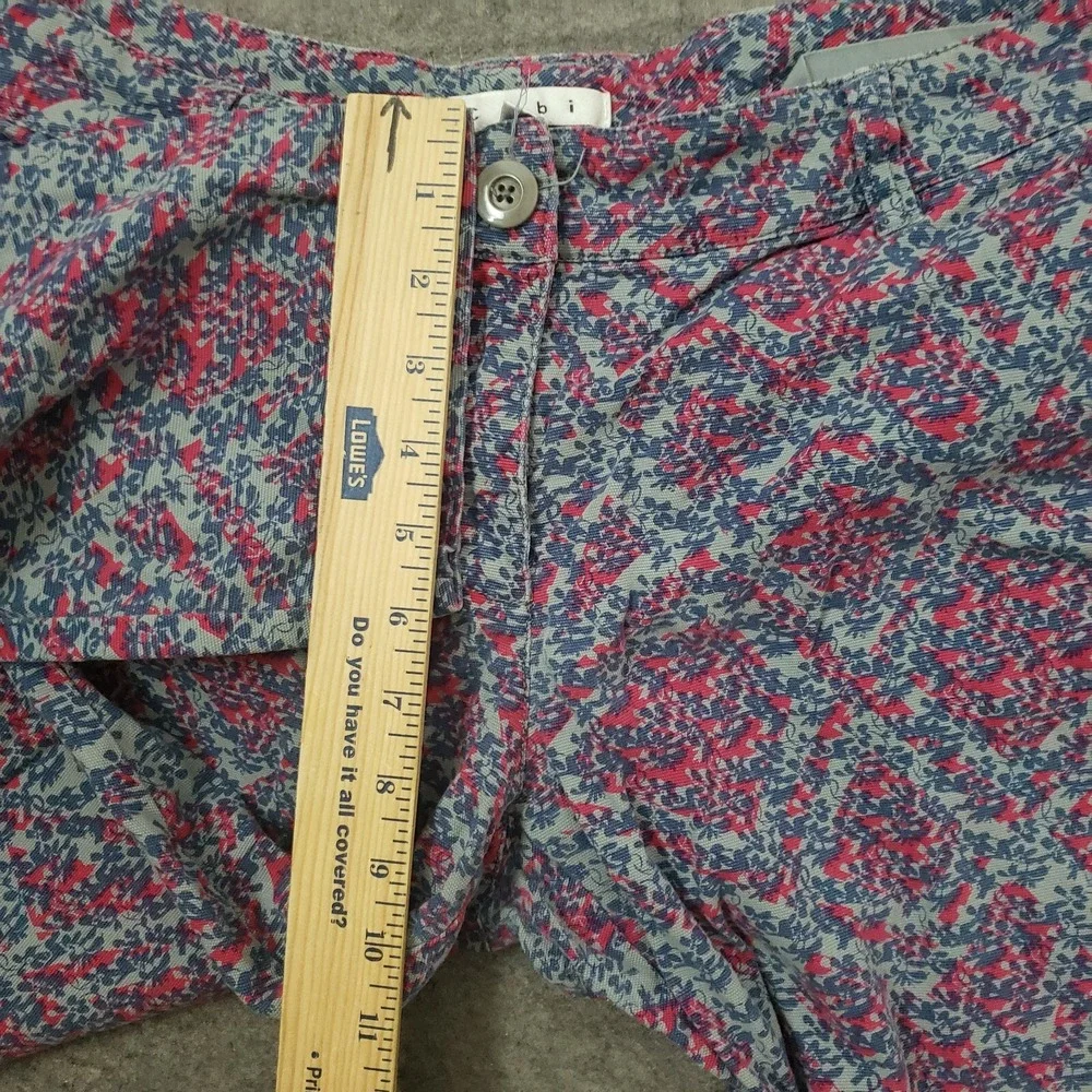 Cabi Pants Womens 8 Blue Purple Dress‎ Slacks Low Rise Floral Casual Ladies
